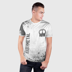 Мужская футболка 3D Slim Babymetal - white gradient вертикально - фото 2