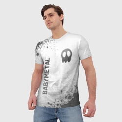 Мужская футболка 3D Babymetal - white gradient вертикально - фото 2