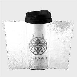 Термокружка-непроливайка Disturbed - white gradient - фото 2