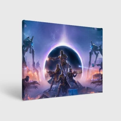 Холст прямоугольный Предзнаменования тирании Helldivers 2