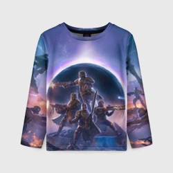 Детский лонгслив 3D Предзнаменования тирании Helldivers 2