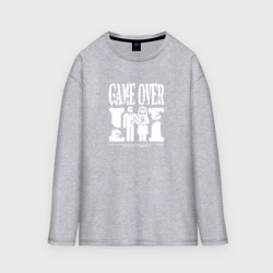 Женский лонгслив oversize хлопок Game over жениха