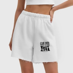 Женские шорты oversize футер хлопок Game over невесты - фото 2