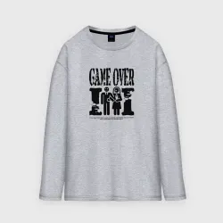 Женский лонгслив oversize хлопок Game over невесты