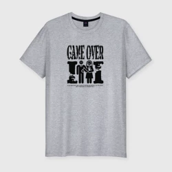 Мужская футболка хлопок Slim Game over невесты