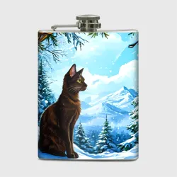 Фляга Балинезийская кошка в зимних горах