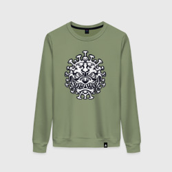 Женский свитшот хлопок Монстр вирус