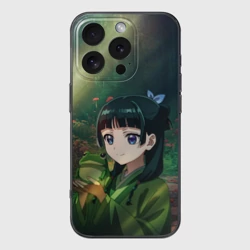 Чехол для iPhone 16 Pro силиконовый с защитой камеры МаоМао и лягушка - Монолог Фармацевта