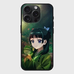 Чехол силиконовый для Apple iPhone 15 Pro Мax матовый МаоМао и лягушка - Монолог Фармацевта