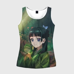 Женская майка 3D МаоМао и лягушка - Монолог Фармацевта