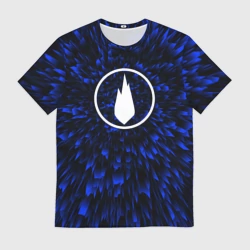 Мужская футболка 3D Thousand Foot Krutch blue energy