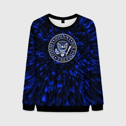 Мужской свитшот 3D Ramones blue energy