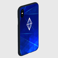 Чехол для iPhone XS Max матовый The Sims blue poly - фото 2