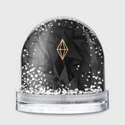 Игрушка Снежный шар The Sims golden poly