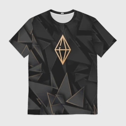 Мужская футболка 3D The Sims golden poly