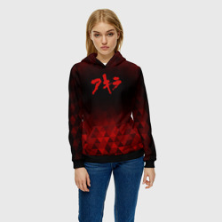 Женская толстовка 3D Akira red poly - фото 2