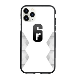 Чехол для iPhone 11 Pro Max матовый Rainbow Six white poly