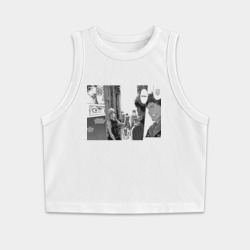 Женская укороченная майка-топ хлопок Баскетбол куроко арт герои