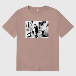 Женская футболка хлопок Oversize Баскетбол куроко арт