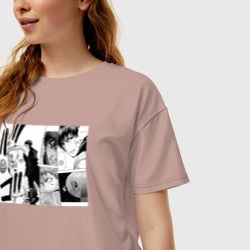 Женская футболка хлопок Oversize Баскетбол куроко арт - фото 2