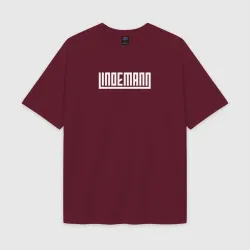 Женская футболка Oversize хлопок texturе Линдеманн логотип