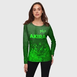 Женский лонгслив 3D Akira - green gradient посередине - фото 2
