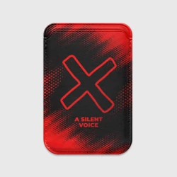 Картхолдер Magsafe магнитный A Silent Voice - red gradient
