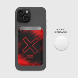 Картхолдер Magsafe магнитный A Silent Voice - red gradient - фото 2