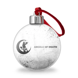 Ёлочный шар Angels of Death - white gradient по-горизонтали