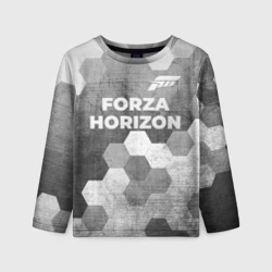Детский лонгслив 3D Forza Horizon - grey gradient посередине