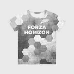 Детская футболка 3D Forza Horizon - grey gradient посередине