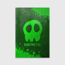 Обложка для паспорта матовая кожа Babymetal - green gradient