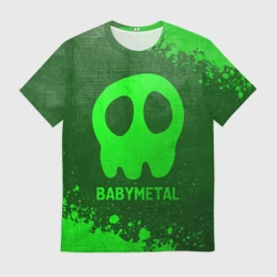 Мужская футболка 3D Babymetal - green gradient