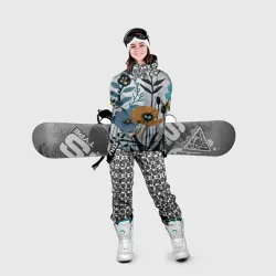 Накидка на куртку 3D Полевые цветы и маки - фото 2