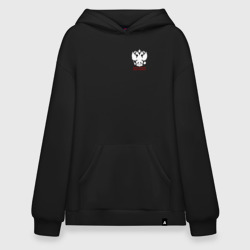 Худи SuperOversize хлопок Моя земля - мои правила с гербом