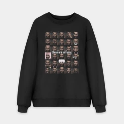 Мужской свитшот oversize без начеса хлопок Разный викенд