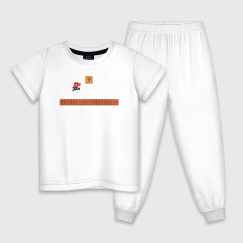 Детская пижама хлопок Mario 8 bit