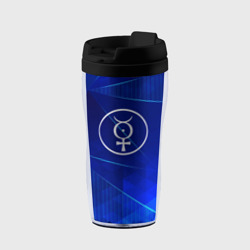 Термокружка-непроливайка Marilyn Manson blue poly