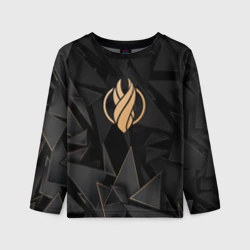 Детский лонгслив 3D Dead Space golden poly