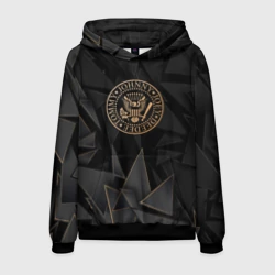 Мужская толстовка 3D Ramones golden poly