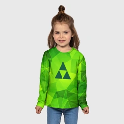 Детский лонгслив 3D Zelda green poly - фото 2