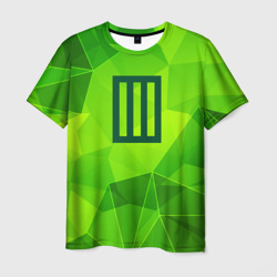 Мужская футболка 3D Paramore green poly