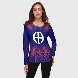 Женский лонгслив 3D Blue Exorcist red energy - фото 2