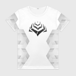 Женская футболка 3D Warframe white poly