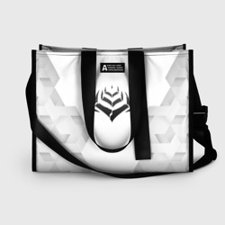 Сумка-шоппер 3D Warframe white poly