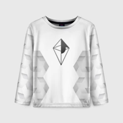Детский лонгслив 3D No Man's Sky white poly
