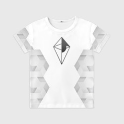 Детская футболка 3D No Man's Sky white poly