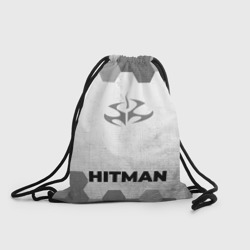 Рюкзак-мешок 3D Hitman - white gradient по-центру