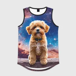 Мужская спортивная майка 3D Мальтипу в космосе