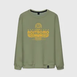 Мужской свитшот хлопок USCSS The Nostromo желтый
